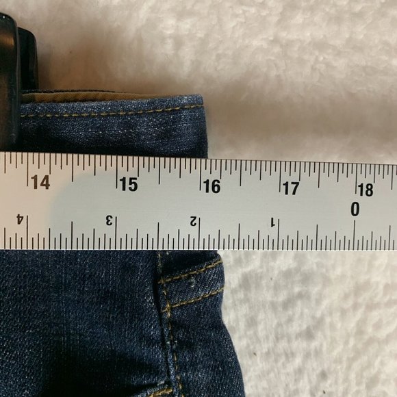 Lands' End Canvas Jeans Women's 30 Blue Denim Stretch Low Rise Straight Leg 7879 - Picture 2 of 9